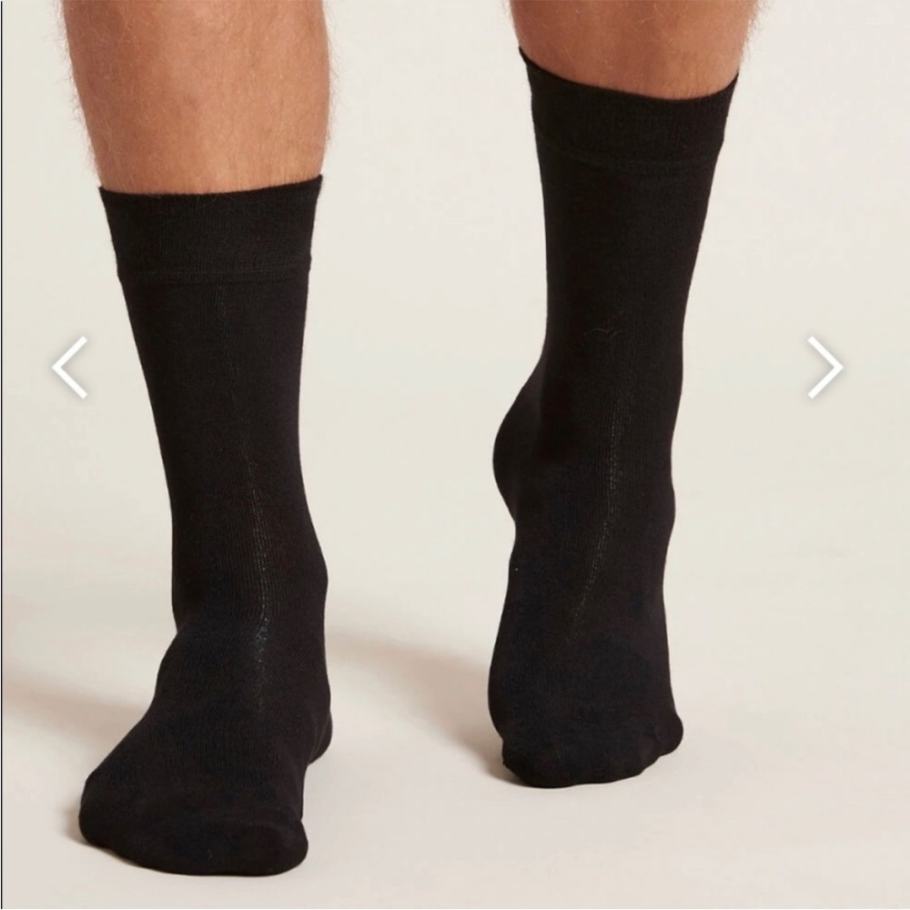 NEW Boody Eco Wear Men’s dress Socks sz 6-11 Black - 2 pairs